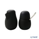 VIVA Scandinavia ビバ スカンジナビア NINA ニーナ シュガー130ml & クリーマー200ml スプーン付 セット ブラック V7944...