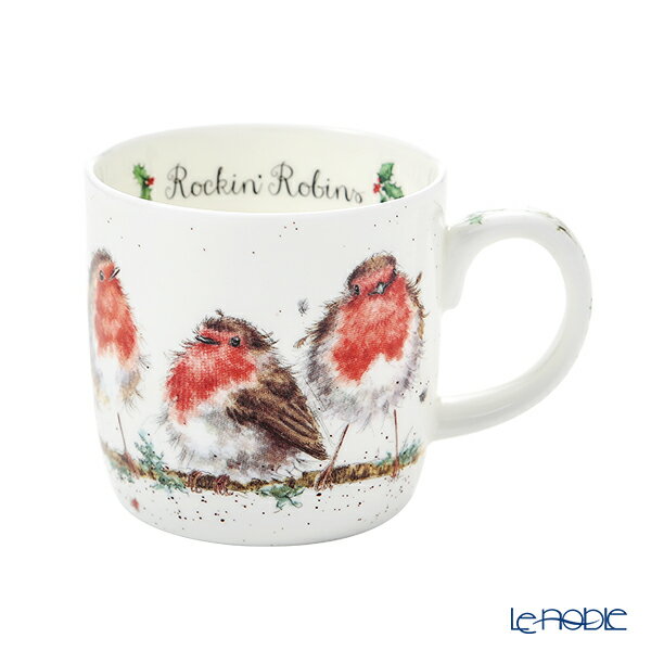 ロイヤルウースター ロイヤル・ウースター レンデル クリスマスコレクション マグカップ 310ml Rockin Robins プレゼント おしゃれ かわいい 食器 ブランド 結婚祝い 内祝い 出産内祝い 出産祝い 結婚内祝い