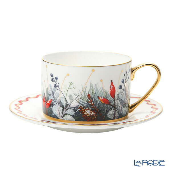 ロシア食器 インペリアル・ポーセリン カレンダー ティーカップ&ソーサー 250ml /// カップアンドソーサー おしゃれ ブランド 高級 磁器 imperial porcelain 紅茶カップ // ギフト プレゼント 贈り物 誕生日 結婚祝い 出産祝い 還暦祝い 退職祝い