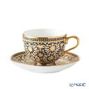 【P10倍・クーポン】ブランベンジャロン工房 ティーカップ&ソーサー カニェンブラック /// タイ ベンジャロン焼き カップアンドソーサー おしゃれ ブランド...