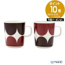 マリメッコ(marimekko) Harka ハルカ/牡牛 マグカップセット 250ml ダークワイン×ダークレッド 072022-133/22AW /// ペア 北欧雑貨 赤 ブラウン 電子レンジ 食洗機対応 シンプル モダン フィンランド ブランド 食器 // ギフト プレゼント 贈り物