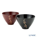 伊助 漆器 夫婦汁椀 梅 黒・古代朱 木紛加工品/漆塗り G8-05702 京都 漆器の井助 お茶碗 ボウル 食器 ブランド 結婚祝い 内祝い 出産内祝い 出産...