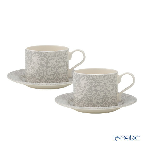 【ポイント5倍】スポード ピュアモリス いちご泥棒 ティーカップ＆ソーサー 280ml ペア プレゼント おしゃれ かわいい 食器 ブランド 結婚祝い 内祝い 出産内祝い 出産祝い 結婚内祝い