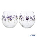 【9/1クーポン・P10】 東洋佐々木ガラス 花文 hanafumi ペアフリーグラス ビオラ・ラベンダー柄 380ml G099-T283 タンブラー 実用的 実用品 ギフト 食器 ブランド 結婚祝い 内祝い 出産内祝い 出産祝い 結婚内祝い