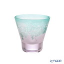 太武朗工房/タブロー 彫刻硝子 夢柄子 ぶどう紋 高台オールドグラス ピンク/グリーン 210ml 3067 ロックグラス 酒器 ギフト お祝い 実用的 実用品 食器 ブランド 結婚祝い 内祝い 出産内祝い 出産祝い 結婚内祝い