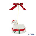 【先着クーポン・P10】スポード クリスマスツリー オーナメント 仔猫とギフトボックス /// イギリス ねこ アニマル 動物 リボン 吊り下げ飾り デコレーション 単品 おしゃれ かわいい ブランド Spode ラメなし 輸入雑貨 ヨーロッパ // ギフト プレゼント 贈り物