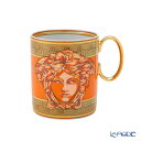 【P10倍・クーポン】ローゼンタール ヴェルサーチェ/ヴェルサーチ VERSACE メドゥーサ アンプリファイド マグカップ オレンジ 300ml /// ベル...