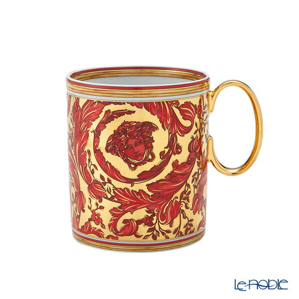 【P10倍・クーポン】ローゼンタール ヴェルサーチェ/ヴェルサーチ VERSACE メドゥーサ ガーランド マグカップ レッド 300ml /// ベルサーチ ...
