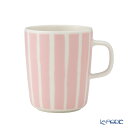 マリメッコ(marimekko) Piccolo ピッコロ/擬音語 マグカップ 250ml ホワイト×ピンク 073846-130/25SS 北欧 食器 プレゼント おしゃれ かわいい ブランド 結婚祝い 内祝い 出産内祝い 出産祝い 結婚内祝い