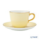 【先着クーポン・P10】大倉陶園 色蒔き ティーカップ&ソーサー/モーニング碗皿 295ml クリーム 1081/26C プレゼント おしゃれ かわいい 食器 ブランド 結婚祝い 内祝い 出産内祝い 出産祝い 結婚内祝い