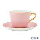 【P10倍・クーポン】大倉陶園 色蒔き ティーカップ&ソーサー/モーニング碗皿 295ml ピンク 1091-1/26C プレゼント おしゃれ かわいい 食器 ブランド 結婚祝い 内祝い 出産内祝い 出産祝い 結婚内祝い