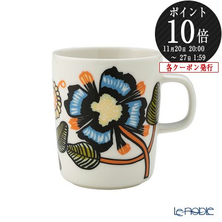 【P10倍・クーポン】マリメッコ(marimekko) Tiara ティアラ マグカップ 250ml 074557-126／25AW 北欧 ..