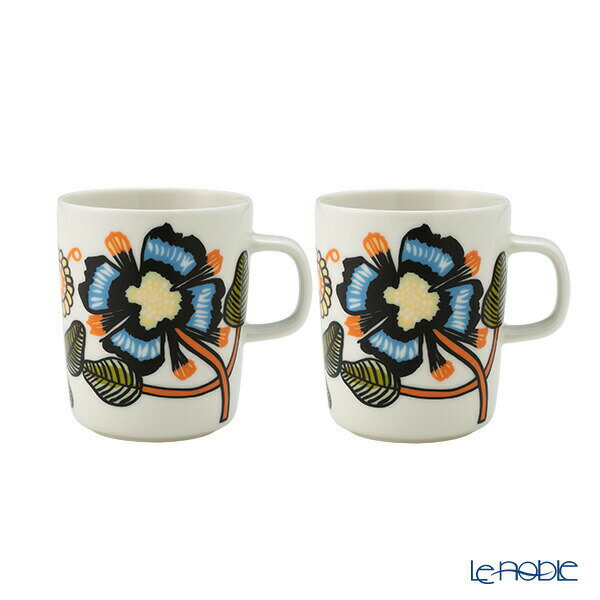 【P10倍・クーポン】マリメッコ(marimekko) Tiara ティアラ マグカップ 250ml ペア 074557-126／25AW ..