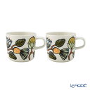 【ポイント10倍】マリメッコ(marimekko) Tiara ティアラ コーヒーカップ 200ml ペア 074559-126/25AW 北欧 食器 マグカップ プレゼント おしゃれ かわいい ブランド 結婚祝い 内祝い 出産内祝い 出産祝い 結婚内祝い