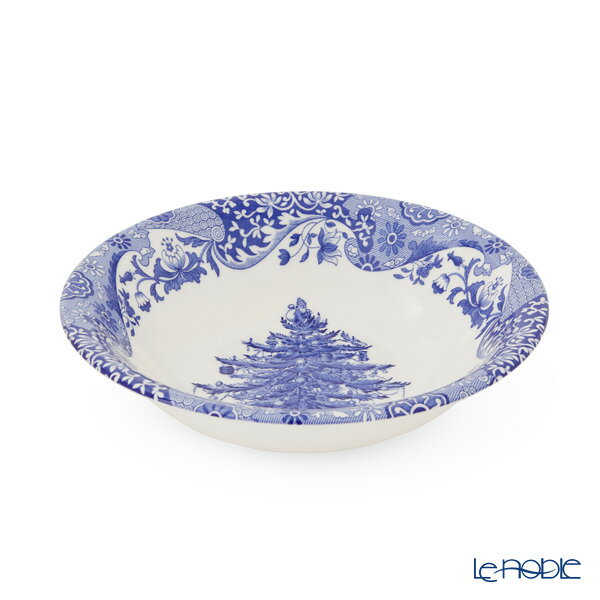 スポード ブルーイタリアン クリスマスツリー シリアルボウル 20cm SPODE イギリス 食器 深皿 カレー ..
