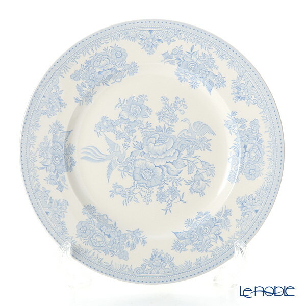 バーレイ ブルーアジアティックフェザンツ プレート 25.5cm /// 大皿 平皿 陶器 おしゃれ かわいい カレー パスタ イギリス ブランド 電子レンジ対応 食洗機対応 花柄 洋食器 ディナープレート 大きい // 結婚祝い ギフト プレゼント 贈り物 出産祝い