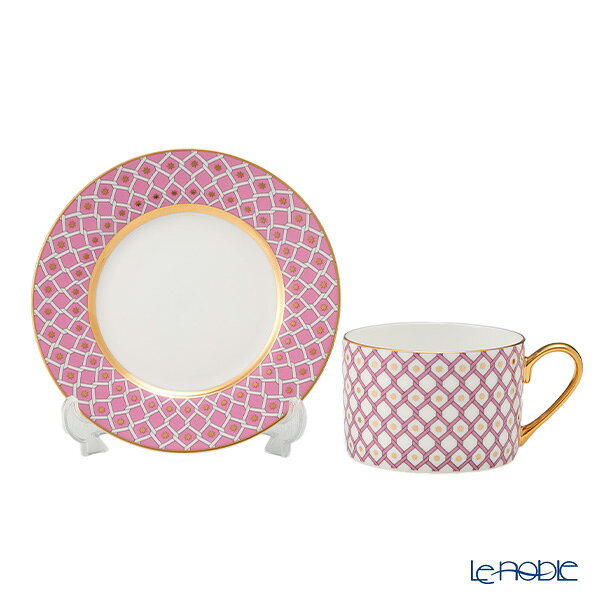 【P10倍・クーポン】ロシア食器 インペリアル・ポーセリン アストラピンク ティーカップ＆ソーサー No.1 ホワイト 250ml ロモノーソフ陶磁器 ティーカップアンドソーサー le-noble-10123461 ブランド洋食器の店ル・ノーブル サンプル画像3