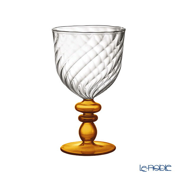 【P10倍・クーポン】ワオ・ラ・ターブル (Waww la table) ナブッコ ステムグラス アンバー 350ml ワオラターブル フランス食器