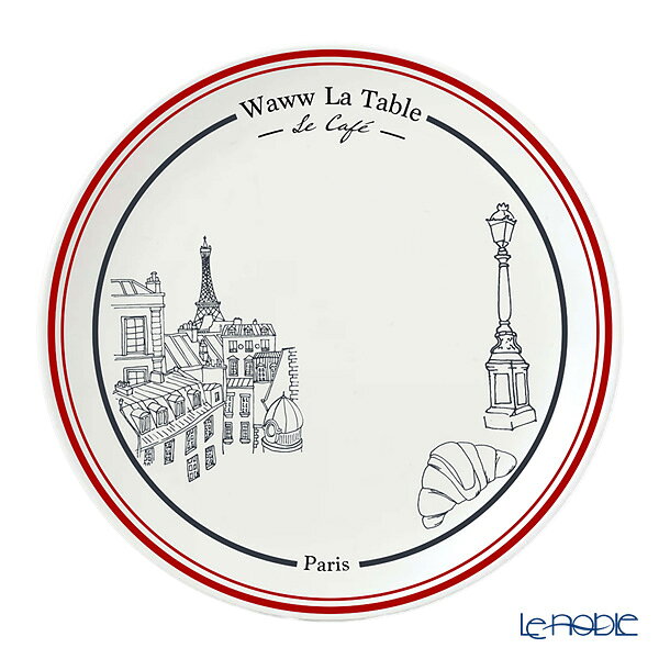 【P10倍・クーポン】ワオ・ラ・ターブル (Waww la table) パリ×パリ プレート エッフェル 27cm ワオラターブル フランス食器 プレート お皿 ディッシュ 大皿