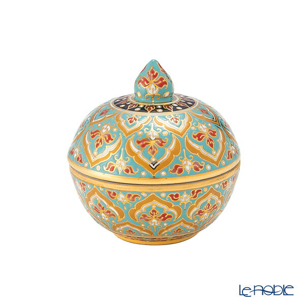 Rakuten - ブランベンジャロン工房 小物入れ フレーク ダークグリーン タイ ベンジャロン焼き アジアン雑貨