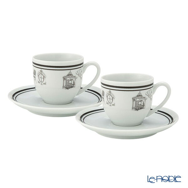 【3/1クーポン・P10】 ワオ・ラ・ターブル (Waww la table) パリ×パリ コーヒーカップ＆ソーサー 200ml ペア ワオラターブル フランス食器 コーヒーカップアンドソーサー