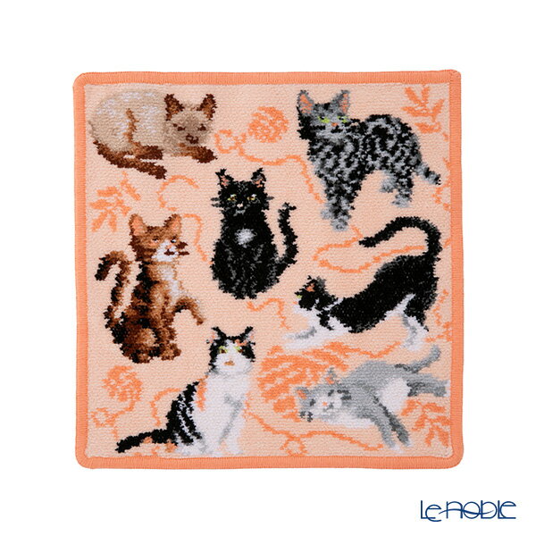 【P10倍・クーポン】フェイラー ハンドタオル フラッフィーフレンズ アプリコット 25×25cm ハンカチ