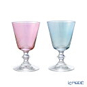 【P10倍・クーポン】Vetro Felice ヴェトロ フェリーチェ ステラ グラス ブルー&ピンク 190ml ペア /// セット ワイングラス ラスター...