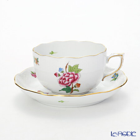 【P10倍・クーポン】ヘレンド(HEREND) ヴィクトリア・花と蝶 LVF-1 0724-0-00 ティーカップ&ソーサー 200ml プレゼント おしゃれ ...