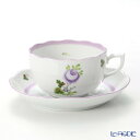 【P10倍・クーポン】ヘレンド(HEREND) ウィーンのバラ ライラック 00724-0-00 ティーカップ&ソーサー 200ml プレゼント おしゃれ かわ...
