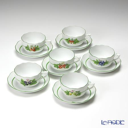 ティーカップ 結婚祝い おしゃれ かわいい かわいい 食器 ブランド 結婚祝い Bacシリーズ 内祝い ヘレンド Herend ベリーアラカルト Bacシリーズ ティーカップ ソーサー 0cc 6客セット おしゃれ かわいい 食器 ブランド 結婚祝い 内祝い ブランド洋食器の店ル ノーブル
