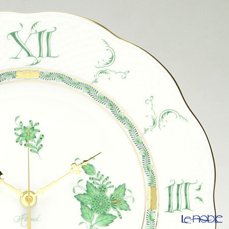 ヘレンド (HEREND) アポニーグリーン 00527-0-47 ウォールクロック 28.5cm HEREND ...