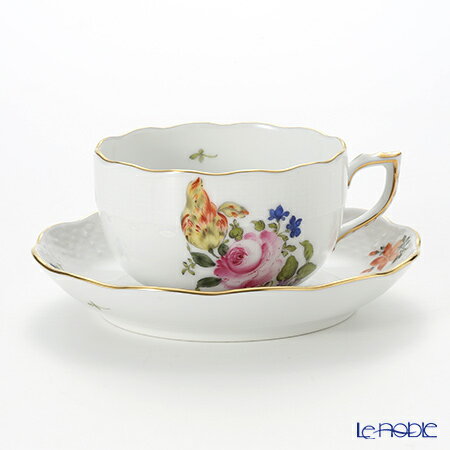 【P10倍・クーポン】ヘレンド(HEREND) ザクセンフラワー VBSO-5 00724-0-00/724 ティーカップ&ソーサー 200ml プレゼント お...
