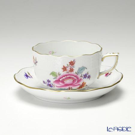【P10倍・クーポン】ヘレンド(HEREND) 南京ブーケ 00724-0-00 ティーカップ&ソーサー 200ml プレゼント おしゃれ かわいい 食器 ブラ...