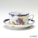 【ポイント10倍】ヘレンド(HEREND) VBO-Y3 00724-0-00 ティーカップ&ソーサー 200ml ブルー ヴィクトリアブーケ ヴィクトリア・ブーケ プレゼント おしゃれ かわいい 食器 ブランド 結婚祝い 内祝い 出産内祝い 出産祝い 結婚内祝い