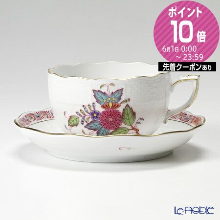 【P10倍・クーポン】ヘレンド(HEREND) アポニーフラワー 00724-0-00/724 ティーカップ&ソーサー 200ml プレゼント おしゃれ かわい...