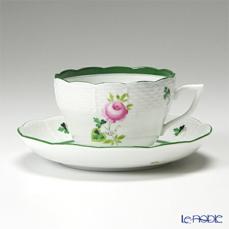 【P10倍・クーポン】ヘレンド(HEREND) ウィーンのバラ 00730-0-00 ティーカップ&ソーサー(兼用) 200ml /// カップアンドソーサー ...