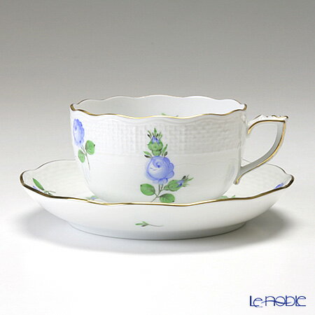 【P10倍・クーポン】ヘレンド(HEREND) プティットローズ ブルー PRB 00724-0-00 ティーカップ&ソーサー 200ml プレゼント おしゃれ...