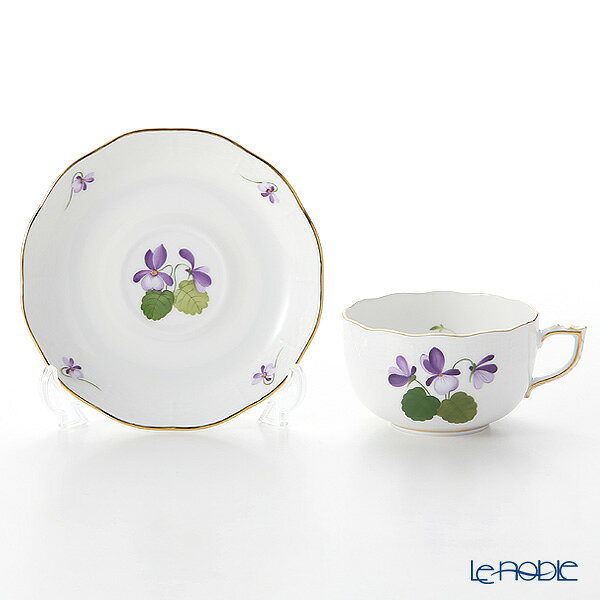 ヘレンド (HEREND) バイオレット(ゴールド) VIOLET 00724-0-00 ティーカップ＆ソーサー 200ml /// カップアンドソーサー かわいい おしゃれ ブランド 高級 食器 花柄 herend 紅茶カップ クラシック // ギフト プレゼント 贈り物 誕生日 結婚祝い 出産祝い 還暦祝 le-noble-10068927 ブランド洋食器の店ル・ノーブル サンプル画像3