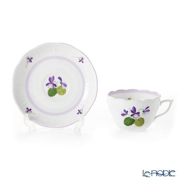 ヘレンド (HEREND) バイオレット(ライラック) VIOLETL 00730-0-00 ティーカップ＆ソーサー(兼用) 200ml /// カップアンドソーサー コーヒーカップ かわいい おしゃれ ブランド 高級 食器 花柄 herend 紅茶カップ クラシック // ギフト プレゼント 贈り物 le-noble-10113838 ブランド洋食器の店ル・ノーブル サンプル画像3