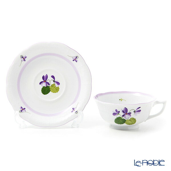 ヘレンド (HEREND) バイオレット(ライラック) VIOLETL ティーカップ＆ソーサー ロウ 00734-0-00 /// カップアンドソーサー かわいい おしゃれ ブランド 高級 食器 磁器 花柄 herend 紅茶カップ クラシック // ギフト プレゼント 贈り物 誕生日 結婚祝い 出産祝い le-noble-10113809 ブランド洋食器の店ル・ノーブル サンプル画像3