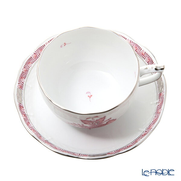 ヘレンド (HEREND) アポニーモーヴプラチナ AP2-PT ティーカップ＆ソーサー 200ml 00724-0-00 /// カップアンドソーサー かわいい おしゃれ ブランド 高級 食器 花柄 ピンク herend 紅茶カップ クラシック // ギフト プレゼント 贈り物 誕生日 結婚祝い 出産祝い le-noble-10117467 ブランド洋食器の店ル・ノーブル サンプル画像3