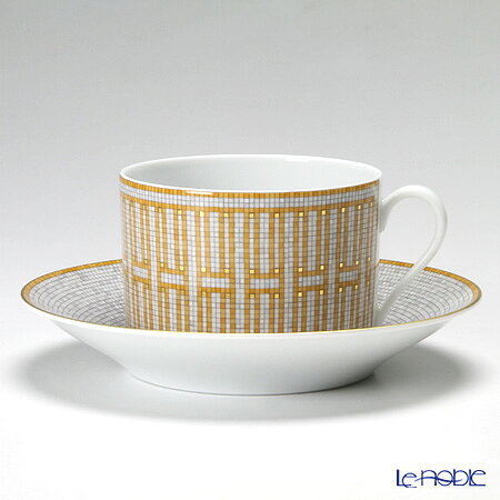 エルメス (HERMES) モザイク ヴァンキャトル モーニングカップ＆ソーサー 340ml エルメス HERMES