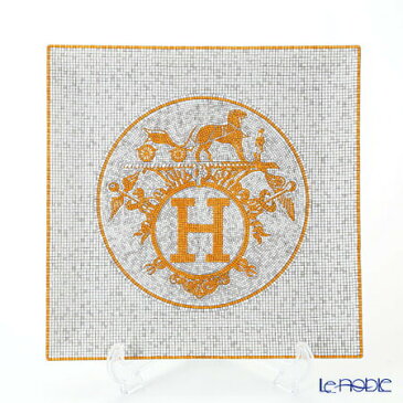 エルメス (HERMES) モザイク ヴァンキャトル プチカレ(プレート) 23×23cm No.5 皿 お皿 食器 ブランド 結婚祝い 内祝い