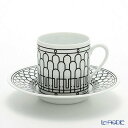 エルメス (HERMES) H Deco アッシュデコ コーヒーカップ&ソーサー 90ml /// Hデコ エスプレッソカップ デミタスカップ おしゃれ ブラン...