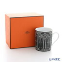【P10倍・クーポン】エルメス (HERMES) H Deco アッシュデコ マグ 300ml No.2 ブラック /// マグカップ Hデコ 黒 モダン 磁器...