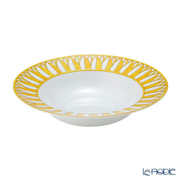 Rakuten - エルメス (HERMES) ソレイユ ドゥ エルメス パスタプレート 24cm 046014P HERMES ブランド食器 プレート お皿 ディッシュ