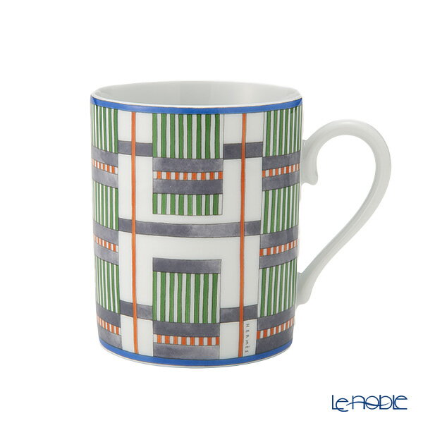 【P10倍・クーポン】エルメス (HERMES) ヒドゥンH マグカップ 300ml No.3 グリーン HERMES ブランド食器