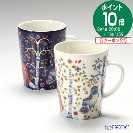 【ポイント10倍】イッタラ (iittala) タイカ ホワイト＆ブルー マグ 400ml ペア 食器 北欧 マグカップ プレゼント おしゃれ かわいい ブランド 結婚祝い 内祝い 出産内祝い 出産祝い 結婚内祝い