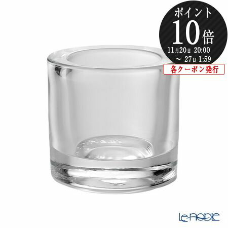 【P10倍・クーポン】イッタラ (iittala) キビ kivi キャンドルホルダー 6cm クリア 1007068 食器 北欧
