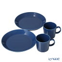 【P10倍・クーポン】イッタラ (iittala) ティーマ マグカップ&プレート 4点セット ヴィンテージブルー 2人用 食器 北欧 食器セット お祝い 結婚...